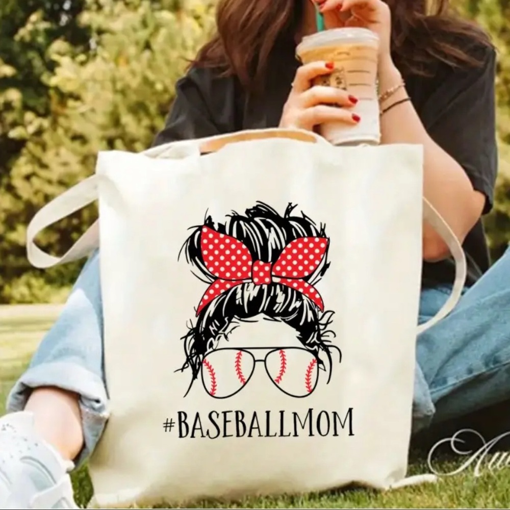 Baseball Mom Tote Bag NEW